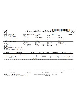 海关进口报关单1
